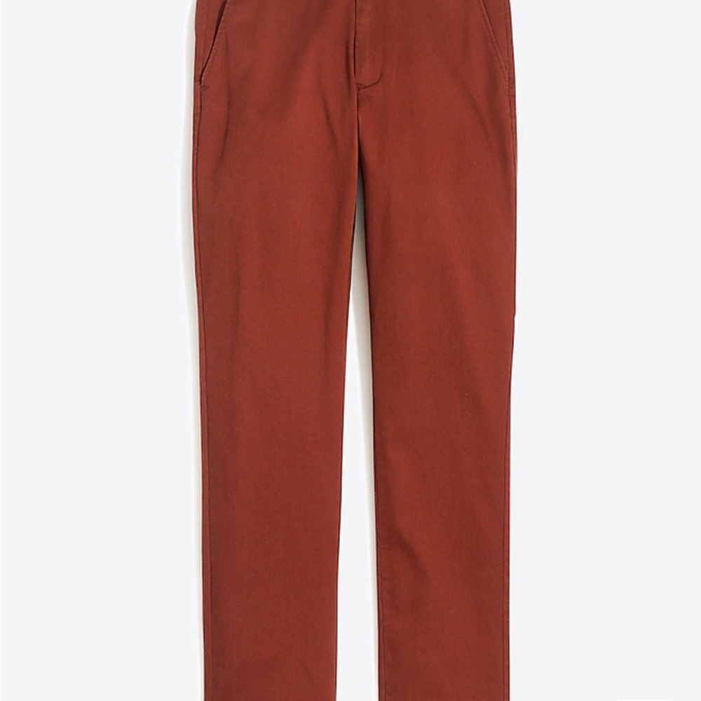 Straight-fit flex chino pant in Deep Redwood